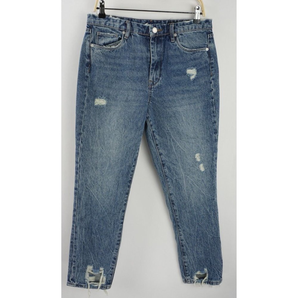 Blank NYC High Rise Distressed Blue Jeans